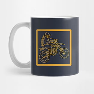 Motor cross with monoline style Mug